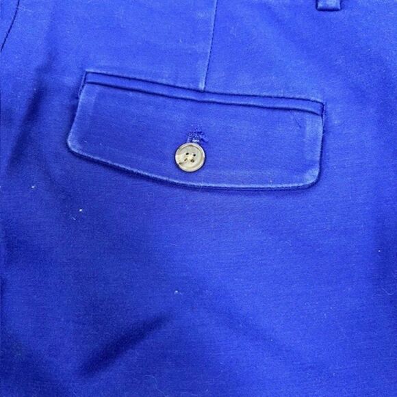 Banana Republic Stretch Cotton Chino Royal Blue Women's Size 8 Petite - Picture 6 of 10